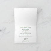 Carte de réponse RSVP pour la réception de mariage (Intérieur)