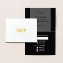 Carte de réponse RSVP pour l'anniversaire du maria
