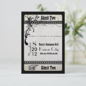 Carte de réponse RSVP pour le billet de spectacle  (Debout devant)