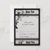 Carte de réponse RSVP pour le billet de spectacle  (Dos)