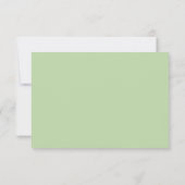 Carte de réponse RSVP pour le choix de repas avec (Dos)