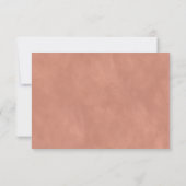 Carte de réponse RSVP pour le choix de repas Chic (Dos)