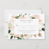 Carte de réponse RSVP pour le choix de repas flora (Devant)