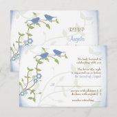 Carte de réponse RSVP pour le mariage des Insépara (Devant / Derrière)