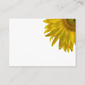Carte de réponse RSVP pour le mariage du tournesol (Dos)