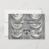 Carte de réponse RSVP pour les 60 ans de mariage (Devant)