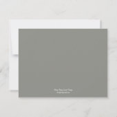Carte de réponse RSVP pour mariage à la chapelle f (Dos)
