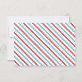 Carte de réponse RSVP pour mariage aérien sur post (Dos)