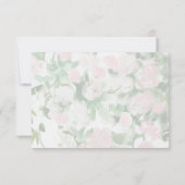 Carte de réponse RSVP pour mariage avec arche flor (Dos)