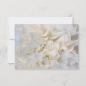 Carte de réponse RSVP pour mariage floral blanc (Dos)