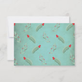 Carte de réponse RSVP pour mariage Manger Boire et (Dos)