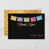 Carte de réponse RSVP pour mariage mexicain (Devant / Derrière)