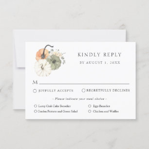 Carte de réponse RSVP pour mariage rustique d'auto