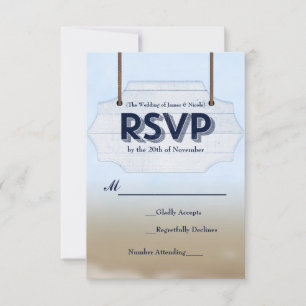 Carte de réponse RSVP pour panneau de signalisatio