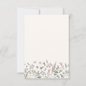 Carte de réponse RSVP pour repas floral (Dos)