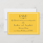 Carte de réponse RSVP pour site web de mariage chi (Devant)