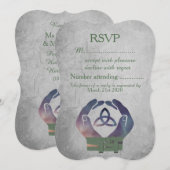 Carte de réponse RSVP pour un mariage païen (Devant / Derrière)