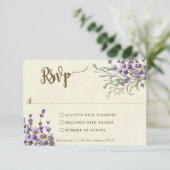 carte de réponse RSVP pour une douche nuptiale de  (Debout devant)