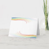 Carte de réponse RSVP Rainbow Wave (Dos)