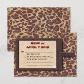 Carte de réponse RSVP Safari (Devant / Derrière)