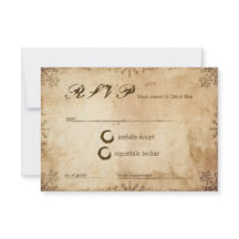 Carte de réponse RSVP Saga Viking Norse