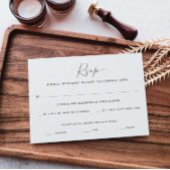 Carte de réponse RSVP simple avec décompte de deux