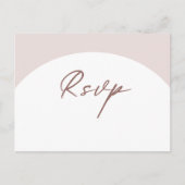 Carte de réponse RSVP simple et moderne (Devant)