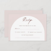 Carte de réponse RSVP simple et moderne (Devant / Derrière)