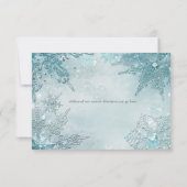 Carte de réponse RSVP Snowflake Magic Winter Wonde (Dos)