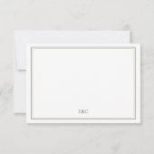 Carte de réponse RSVP standard simple (Dos)