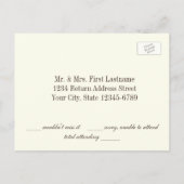 Carte de réponse RSVP Sunflower Pays (Dos)