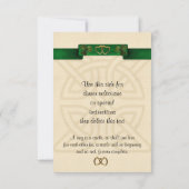 Carte de réponse RSVP thème irlandais (Dos)