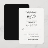 Carte de réponse RSVP «Tied the Knot» (Devant / Derrière)