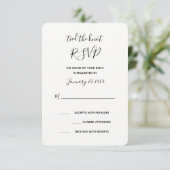 Carte de réponse RSVP «Tied the Knot» (Debout devant)