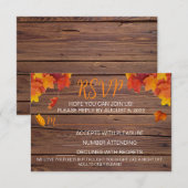 Carte de réponse RSVP Tombez amoureux (Devant / Derrière)