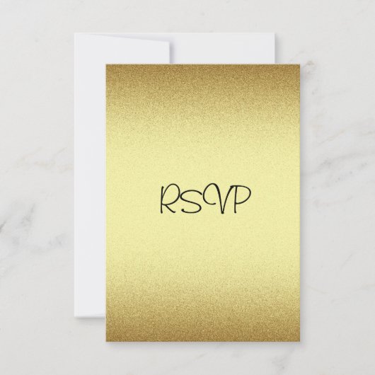 Carte de réponse RSVP Tous les événements Elegant (Devant)
