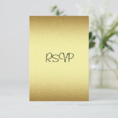 Carte de réponse RSVP Tous les événements Elegant (Debout devant)
