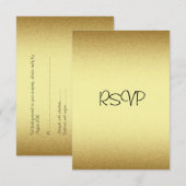 Carte de réponse RSVP Tous les événements Elegant (Devant / Derrière)