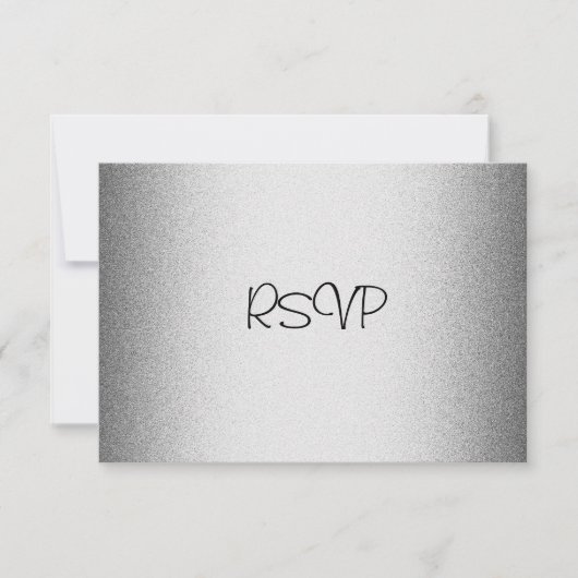 Carte de réponse RSVP Tous les événements Elegant  (Devant)