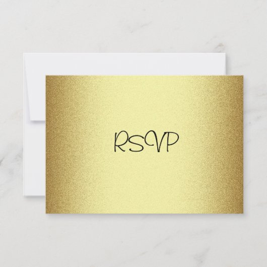 Carte de réponse RSVP Tous les événements Elegant  (Devant)