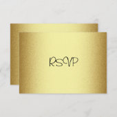 Carte de réponse RSVP Tous les événements Elegant  (Devant / Derrière)
