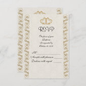 Carte de réponse RSVP traditionnelle (Devant / Derrière)