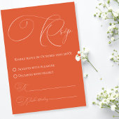 Carte de réponse RSVP Verona Sunset