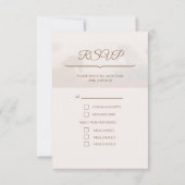 Carte de réponse RSVP verticale Mariage spéciale (Dos)