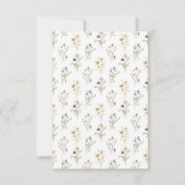 Carte de réponse RSVP Wildflower (Dos)