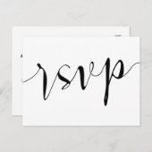 Carte de réponse Rustique RSVP (Devant / Derrière)