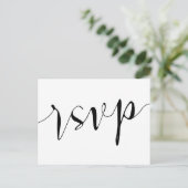 Carte de réponse Rustique RSVP (Debout devant)