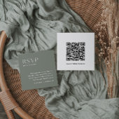 Carte de réponse SAGE Bohemian, encart code QR