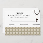 Carte de réponse Sainte Communion (Devant / Derrière)