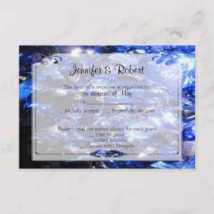 Carte de réponse Sapphire Blue 45th Anniversary